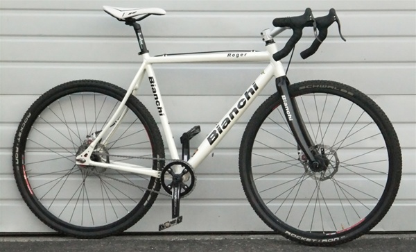 55cm Single Speed Bianchi Roger Aluminum/Carbon Cyclocross Bike 5'10"-6'1"