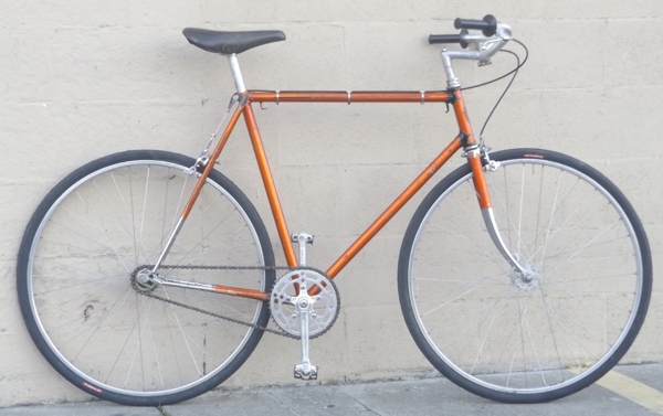59cm JEUNET Reynolds 531 Single Speed Vintage Town Bike ~5'11"-6'2"