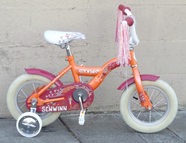 12" Wheel SCHWINN Tigress Coaster Brake Kids Bike ~Ages 2-5