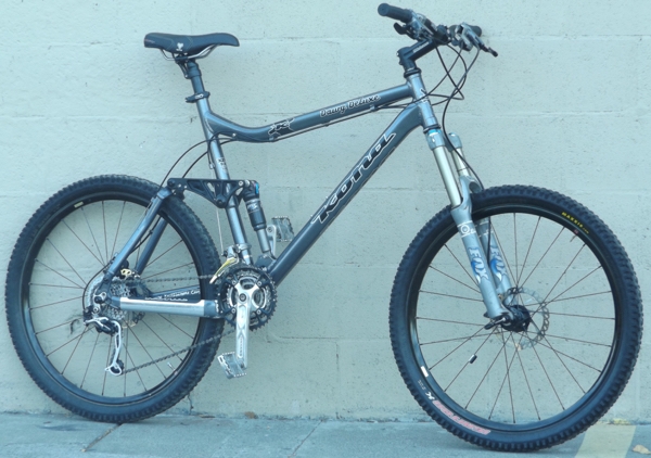 22" KONA Dawg Deluxe Full Suspension Aluminum Mountain Bike ~6'0"-6'3"