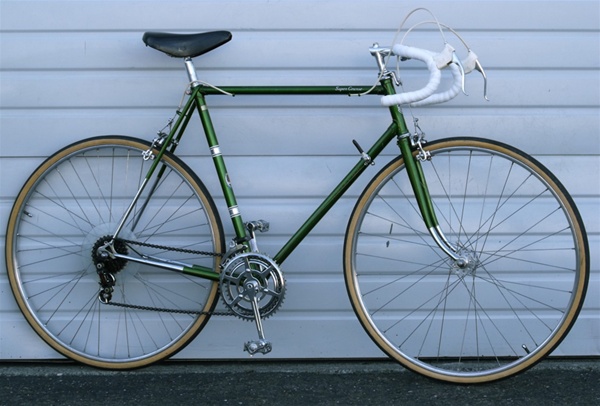 58cm Vintage Raleigh Super Course Lugged Steel 10 Speed Road Bike 5'10"-6'1"