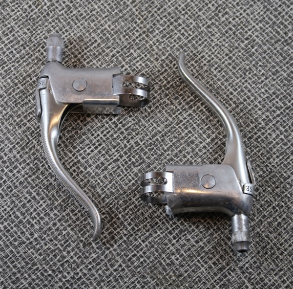 Dia-Compe Gran Compe non-aero touring road brake levers w/ barrel adjusters & quick release