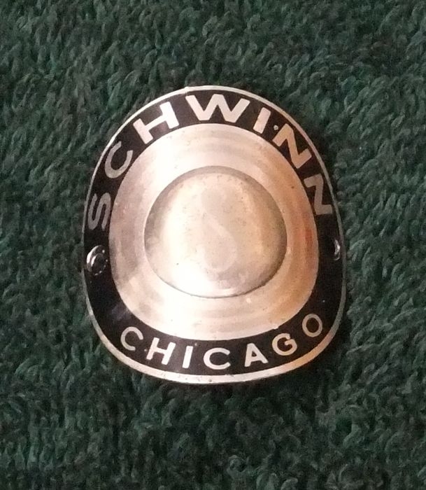 vintage schwinn head badge