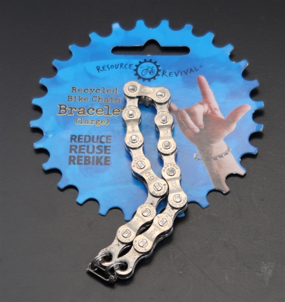 Resource Revival Recycled Bicycle Chain Bracelet Large
