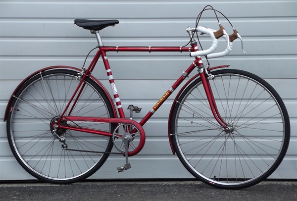 56cm Vintage 1960's Bianchi Continental 5 Speed Road Commuter Bike 5'8"-5'11"
