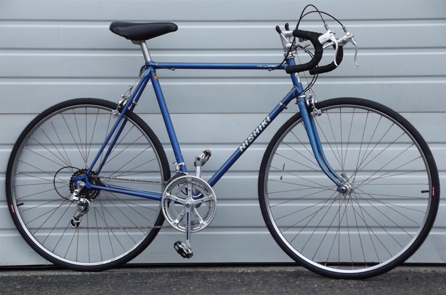 57cm Vintage Nishiki Lugged Steel 12 Speed Road Bike 5'8