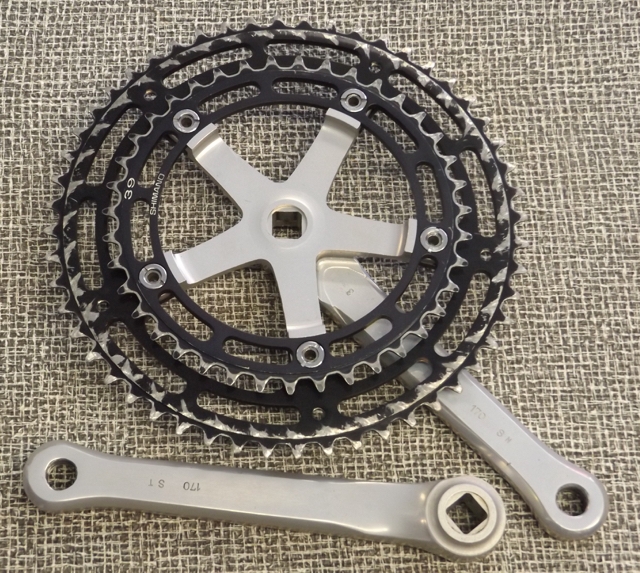 170mm x 130 bcd x 52/39 Shimano Dura-Ace FC-7110 1st gen
