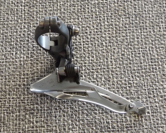 6 speed Suntour XCD triple front derailleur 28.6 bottom pull