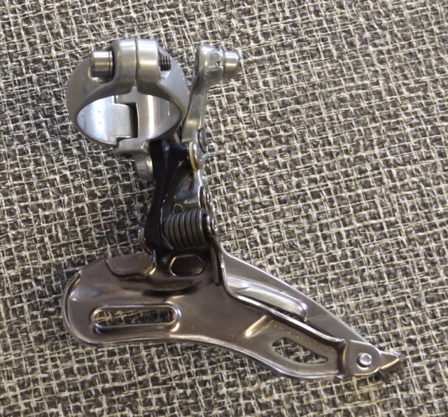 8 speed Shimano STX FD-MC33 triple front derailleur 31.8