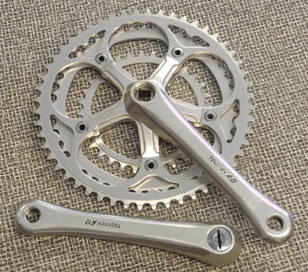 170mm x 130/86 bcd x 52/45/32 Takagi Tourney AD triple crankset JIS