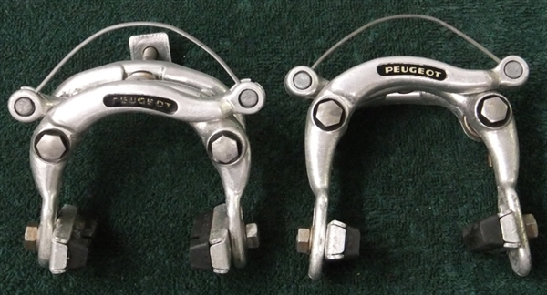 Keep as a template Long Reach Peugeot Dia Compe 610/750 Center Pull Brake Calipers Nutted