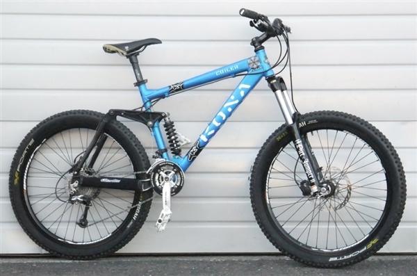 17.5" KONA Coiler Full Suspension Aluminum Mountain Bike 5'7"-5'10"