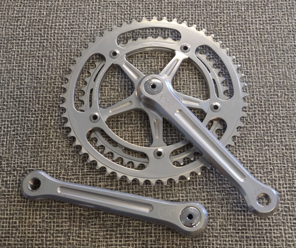 170mm x 144 bcd x 52/42 Campagnolo Nuovo Record double crankset ISO 1977