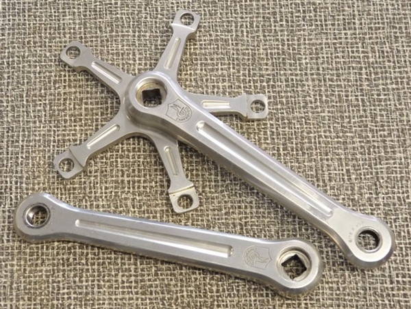170mm x 144 bcd Campagnolo Nuovo Record double crank arms ISO 1983