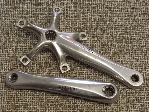 175mm x 130 bcd Shimano Ultegra FC-6500 double crank arms octalink