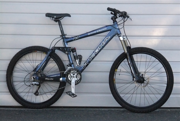 18" KONA Dawg Deluxe Full Suspension Aluminum Mountain Bike 5'9"-6'0"