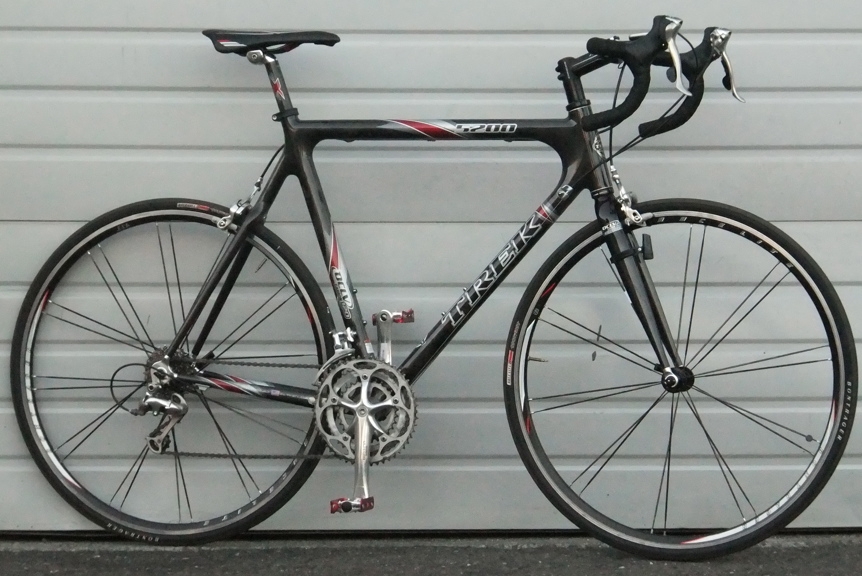 58cm TREK 5200 Full Carbon OCLV Ultegra Triple Road Bike 6'0