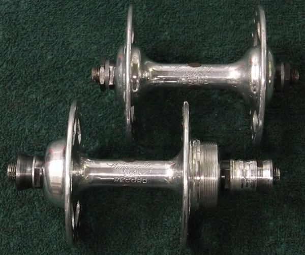 Keep as a template 36 Hole 6/7 Speed Campagnolo Nuovo Record High Flange Hub Set English Thread 1974