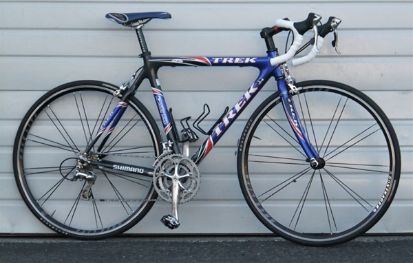 54cm TREK 5200 USPS Team Full Carbon Ultegra Triple Road Bike 5'7"-5'10"