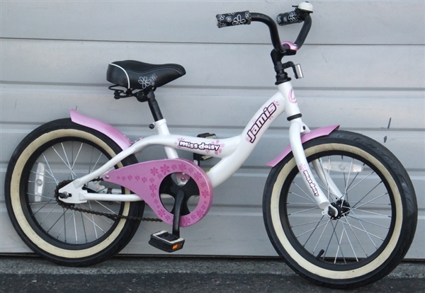 16" Wheel JAMIS Miss Daisy Single Speed Coaster Brake Kids Bike Ages ~4-6