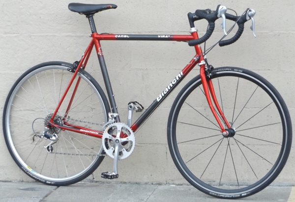 59cm BIANCHI Virata Carbon Steel 14 Speed Road Bike ~5'11"-6'2"