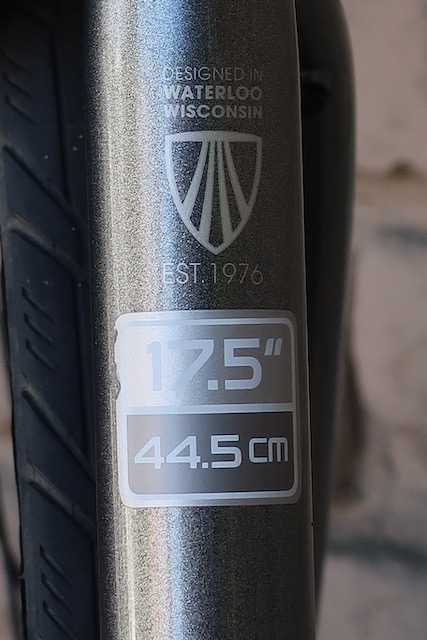 17.5 bike frame in cm hot sale