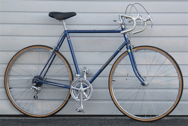 58cm Vintage Espresso Lugged Steel 12 Speed Road Bike  5'11" - 6'2"