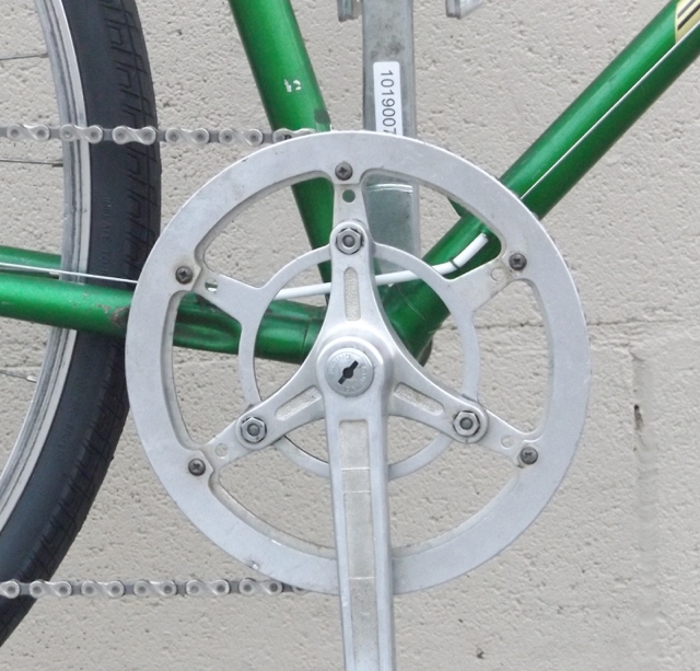 62cm PEUGEOT French Townie Brooks 1x Vintage Road Bike ~6'1