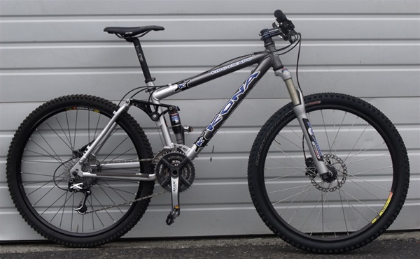 kona kikapu full suspension mountain bike