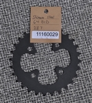 28t x 64 bcd Shimano steel chainring black