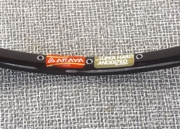 700c x 36h x 20mm Araya Super Hard Anodized dual wall presta rim Japan