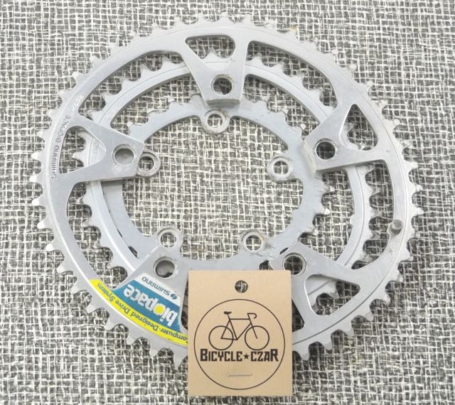 Details about   Shimano 44 Tooth BioPace Chainring 110mm BCD NOS 