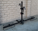 Hitch receiver 2 bike rack for 1-1/4" receiver