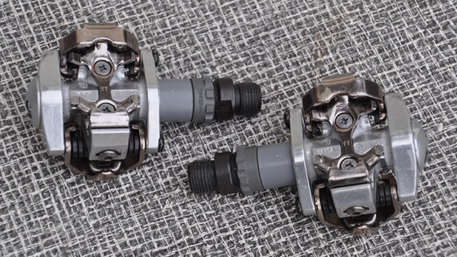 Shimano PD M515 Clipless SPD Pedals Pair Silver for sale online