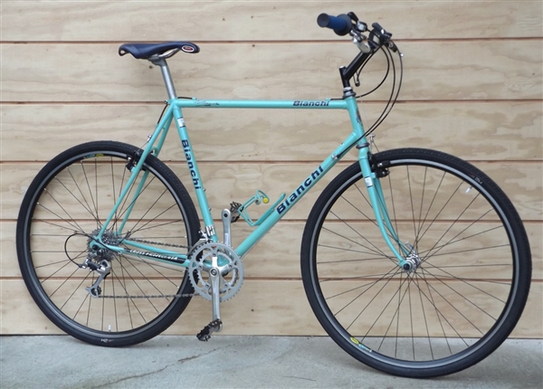 58cm BIANCHI Cross Project Deore XT Italy Nitto Town Utility Bike ~5'11"-6'2"