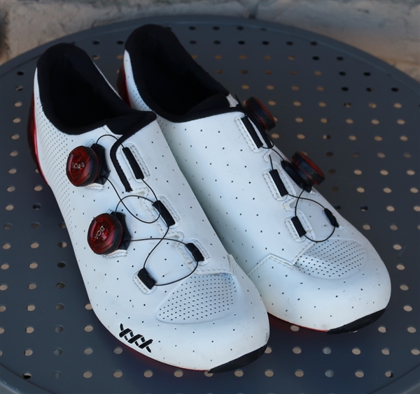 US 11/EU 44 Bontrager XXX LTD road shoe white/red