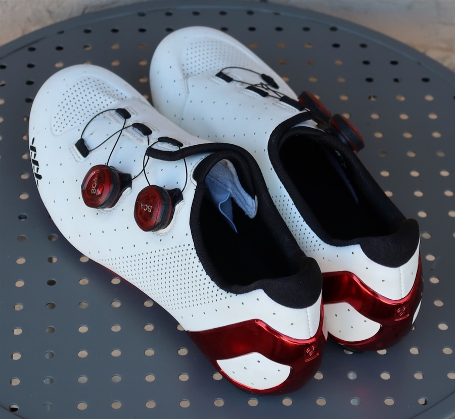 US 11/EU 44 Bontrager XXX LTD road shoe white/red