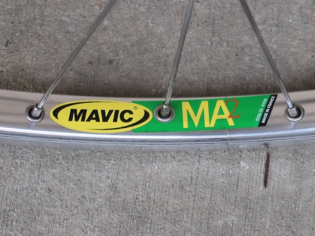 700c Mavic MA2 rim Campagnolo record hub rear wheel